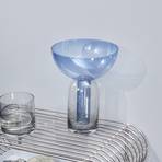 AYTM Vase Torus, bleu, Ø 25 cm, hauteur 33 cm, verre