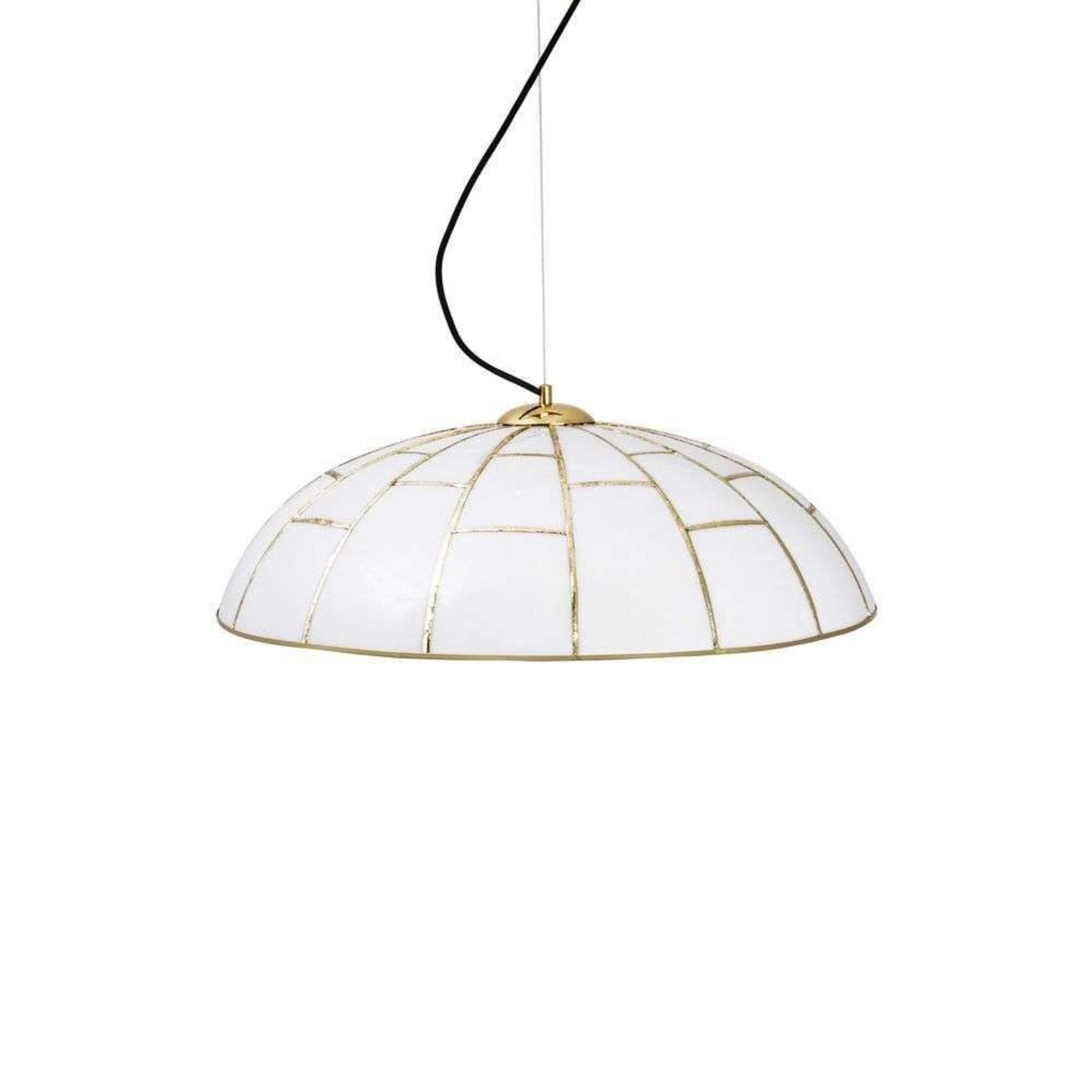 Ombrello Lampada A Sospensione Bianco/Ottone - Globen Lighting