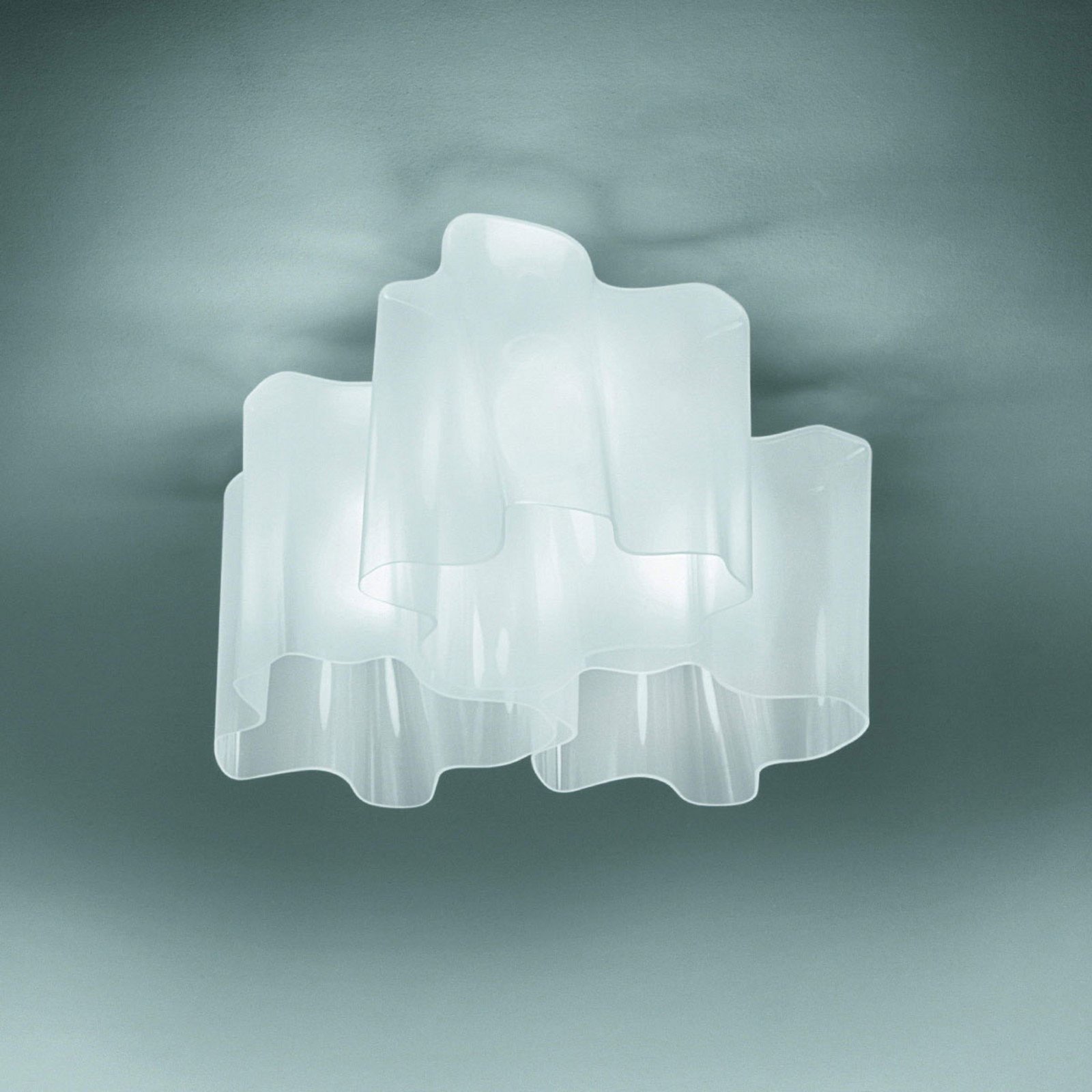 Artemide Logico 3surse plafonieră 120° 66x66cm alb