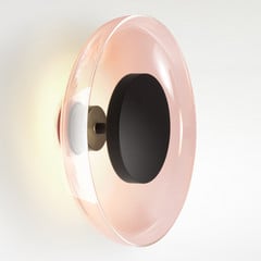 Стенен LED осветител MARSET Aura, Ø 25 cm, мед