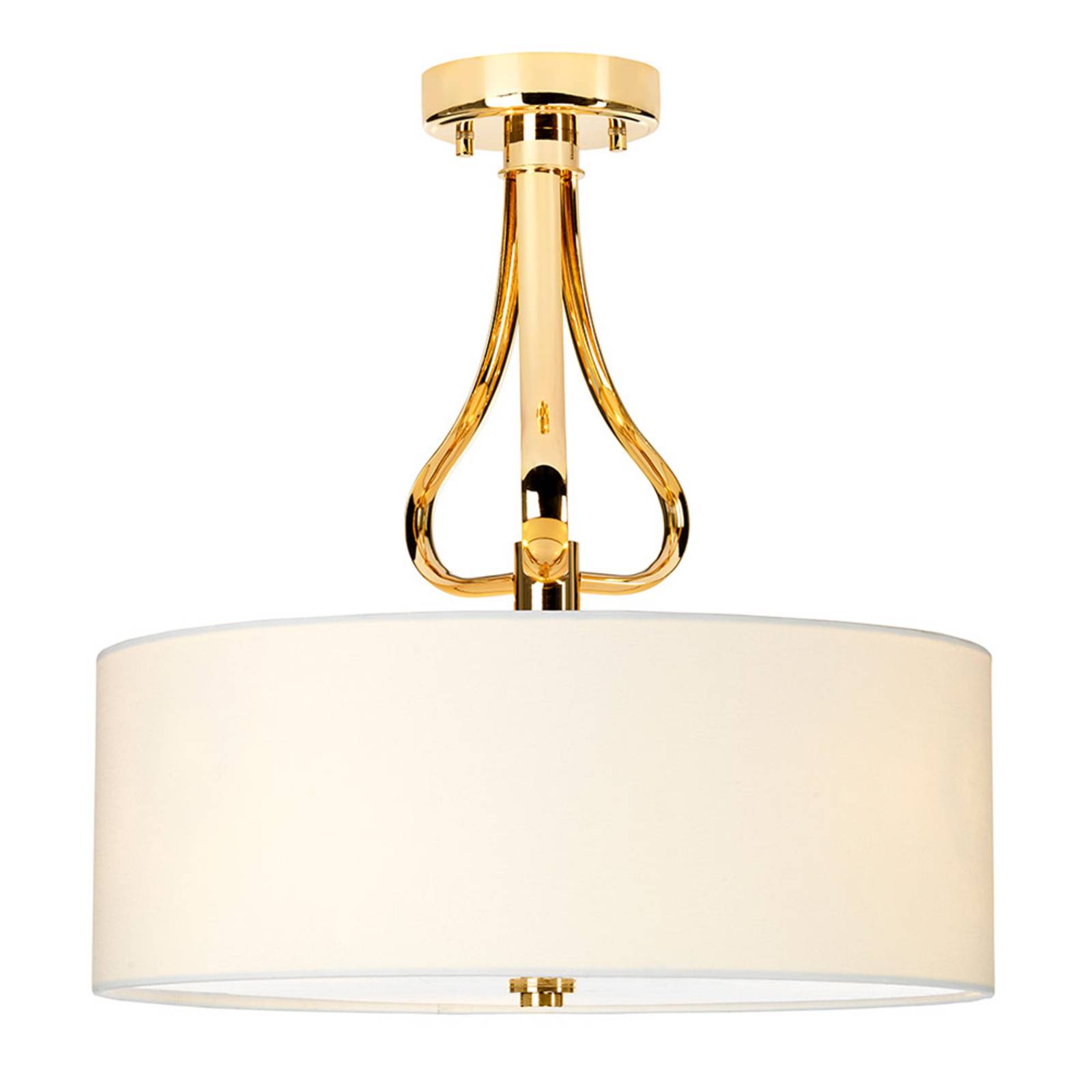 LED plafondlamp Falmouth wit/goud