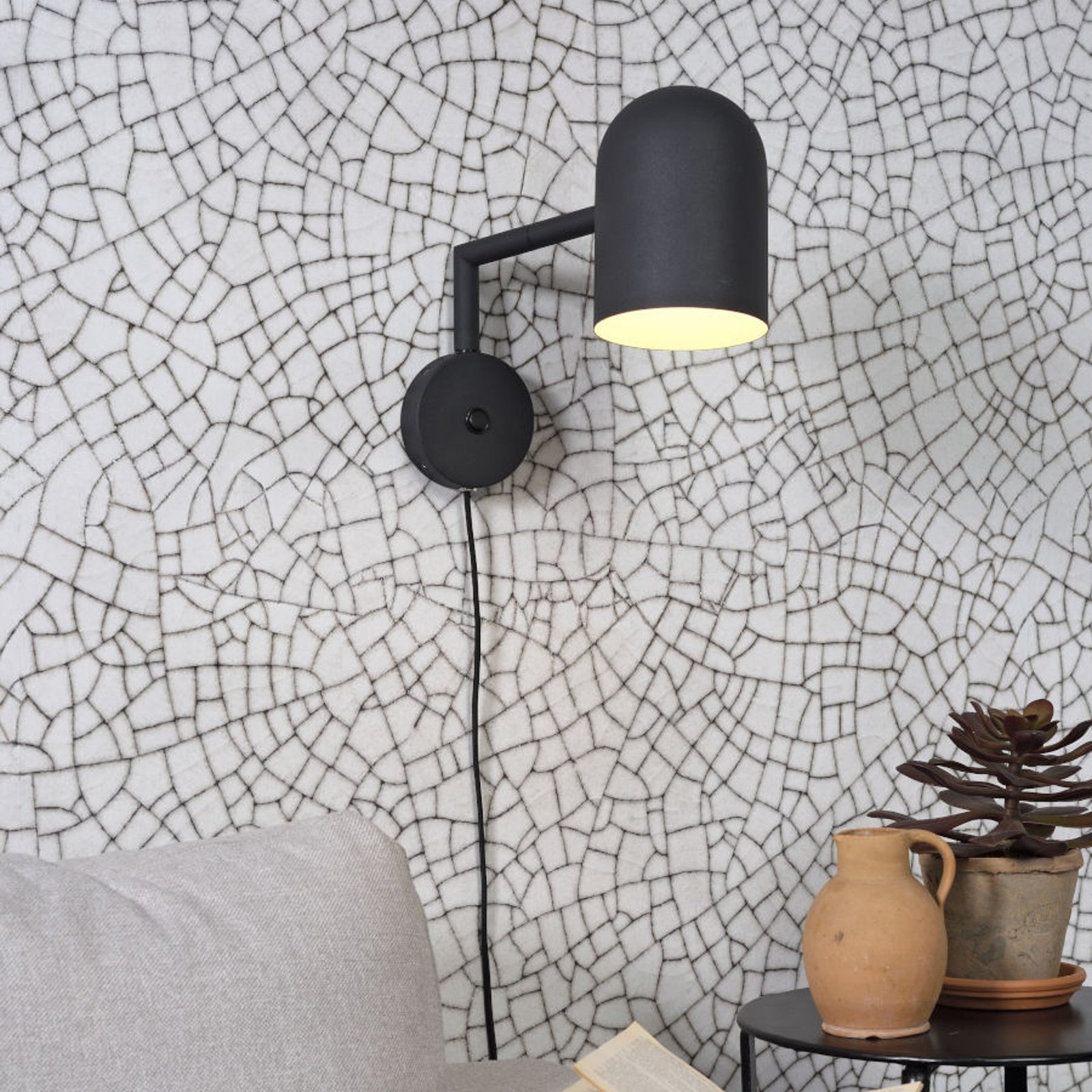 It's about RoMi Marseille wall light, black