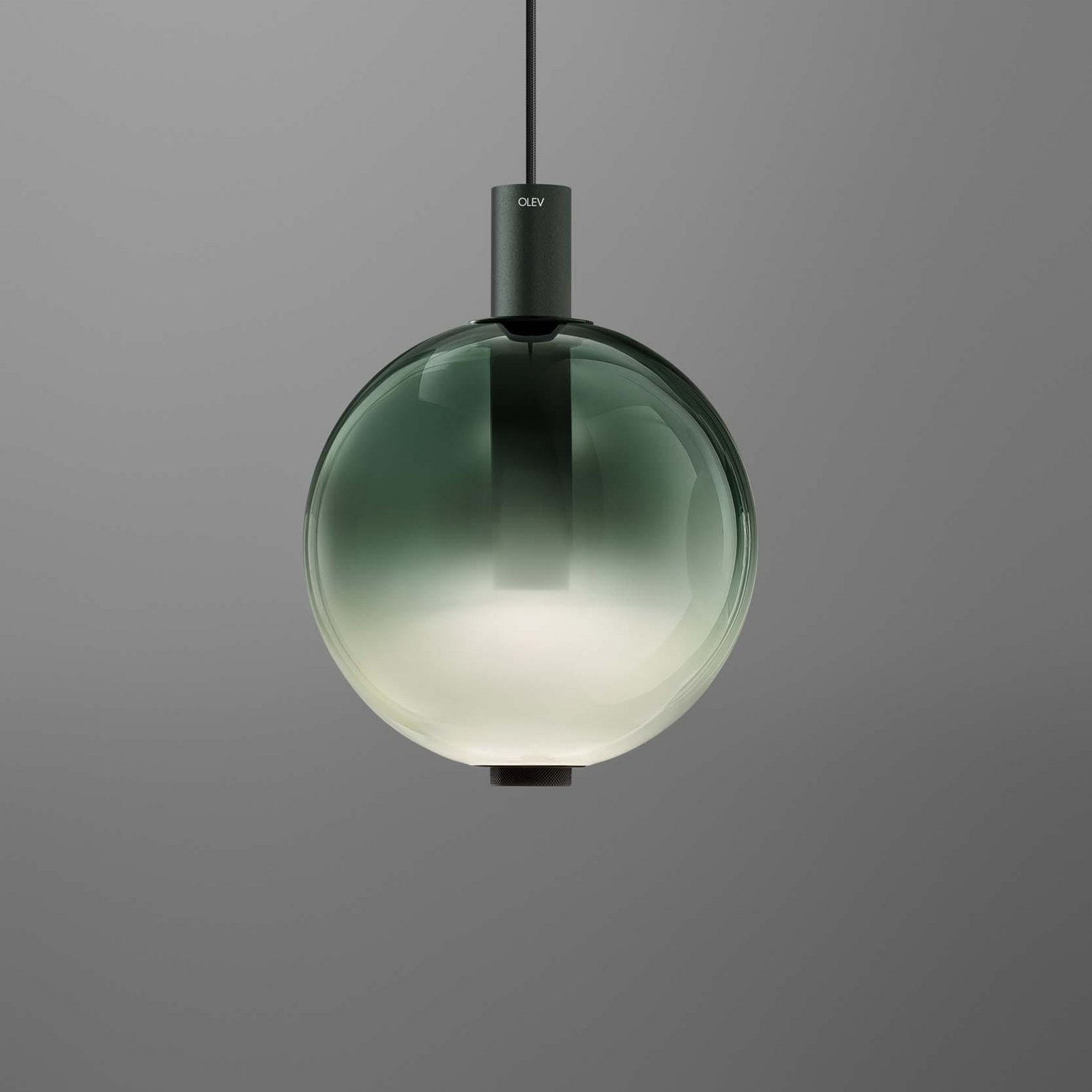 OLEV LED-Hängeleuchte BEAM STICK NUANCE, grün, Ø 20 cm, 927