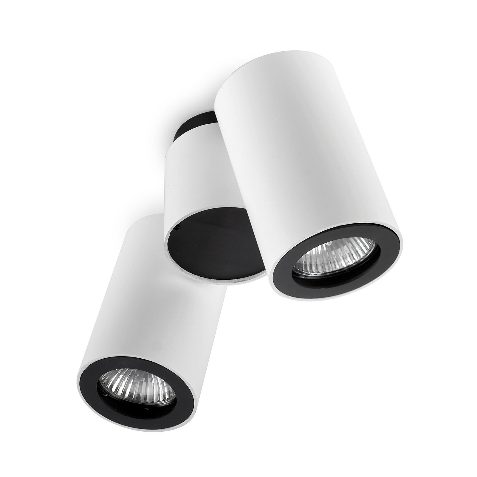 LEDS-C4 Pipe stropné bodové, 2-pl. bielo-čierne