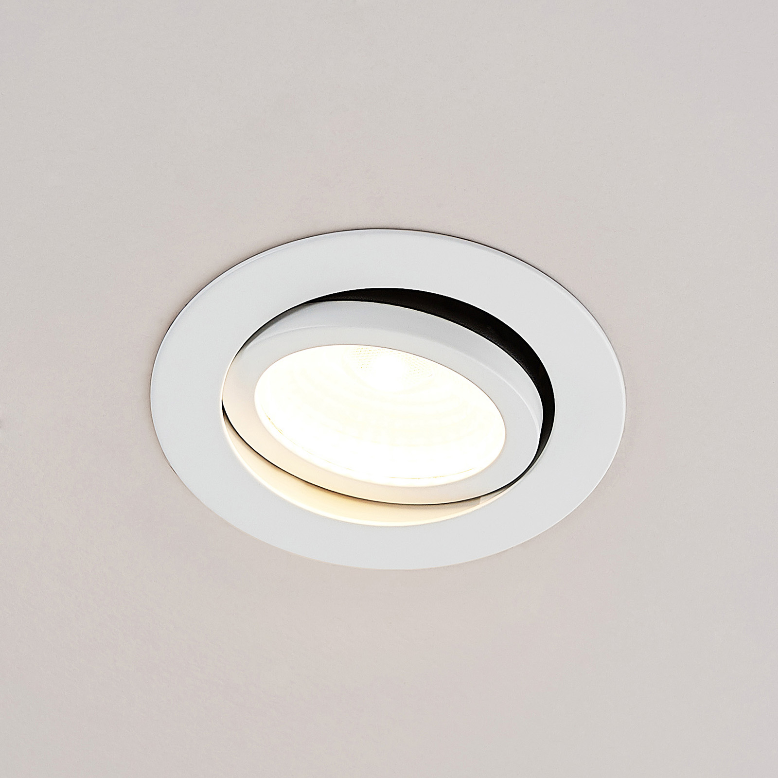 Arcchio Nabor LED downlight 36° 2,700K IP65 10.6 W, for Hallway, aluminium, plastic, 10.6 W, energy efficiency: A+, H: 4.9 cm