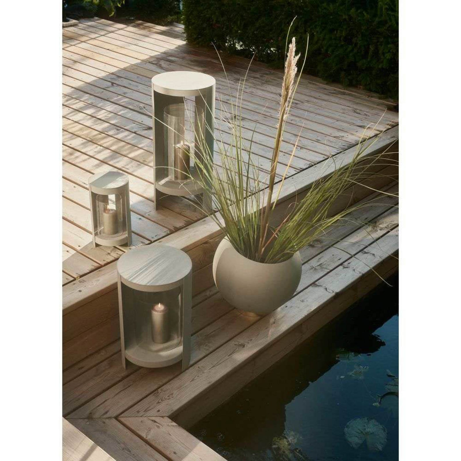 Ora lykta &Oslash;26,4xH73,4 Taupe AYTM - Vardagsrum - Aluminium