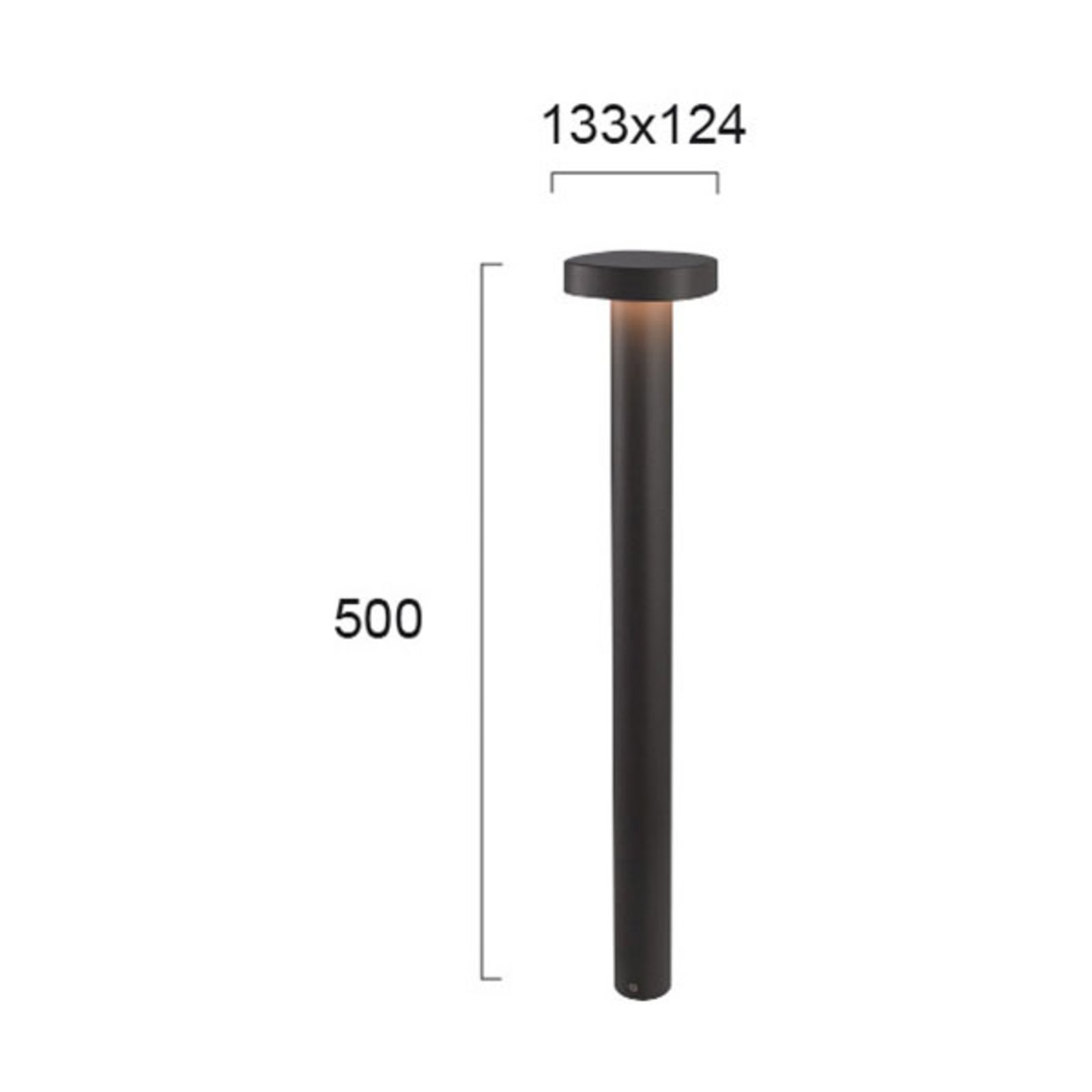 Onda LED-sokkellampe, IP54, højde 50 cm