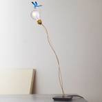 Bordlampe I Ricchi Poveri Bzzzz - blå guldsmed