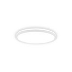 Plafondlamp Tava A, Ø 29 cm, kunststof, wit