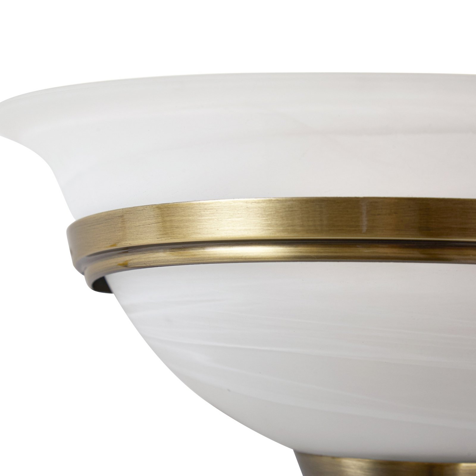 Lindby applique Irimia, 31 cm, ottone anticato, vetro