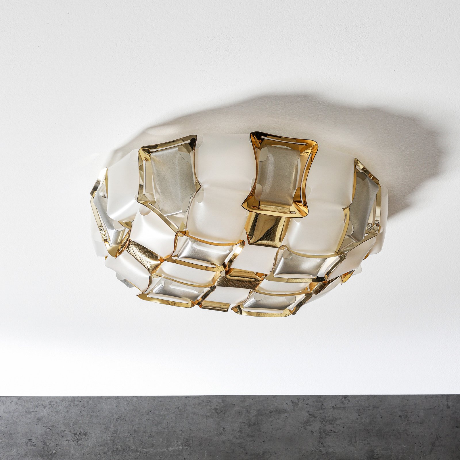 Mida Deckenleuchte/Wandleuchte Medium White/Gold - Slamp