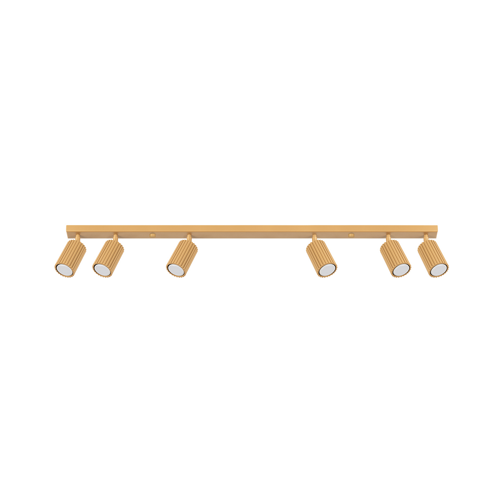 Deckenstrahler Karbon, goldfarben, Länge 117 cm, Alu, 6-flg.