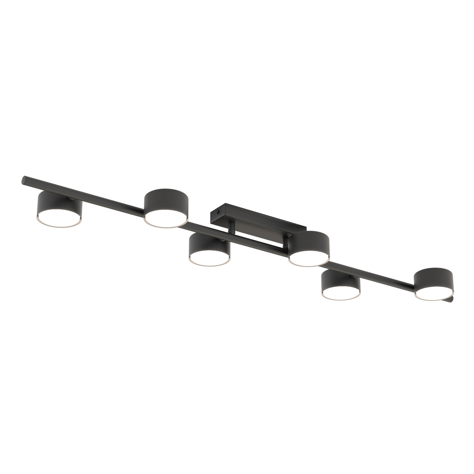 Deckenstrahler Bet, Länge 100 cm, schwarz, Metall, 6-flg.