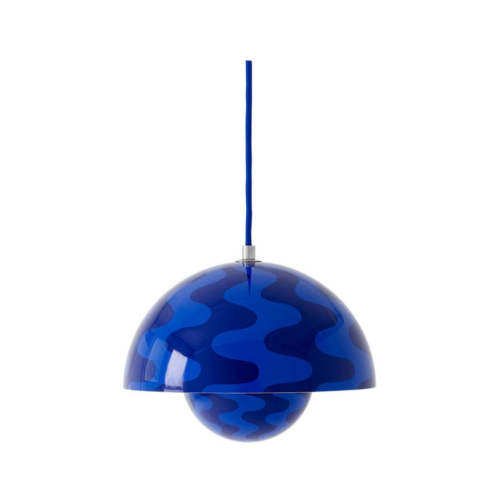 Flowerpot VP1 Pendant Ø23 Cobalt Blue/Twilight Blue - &Tradition