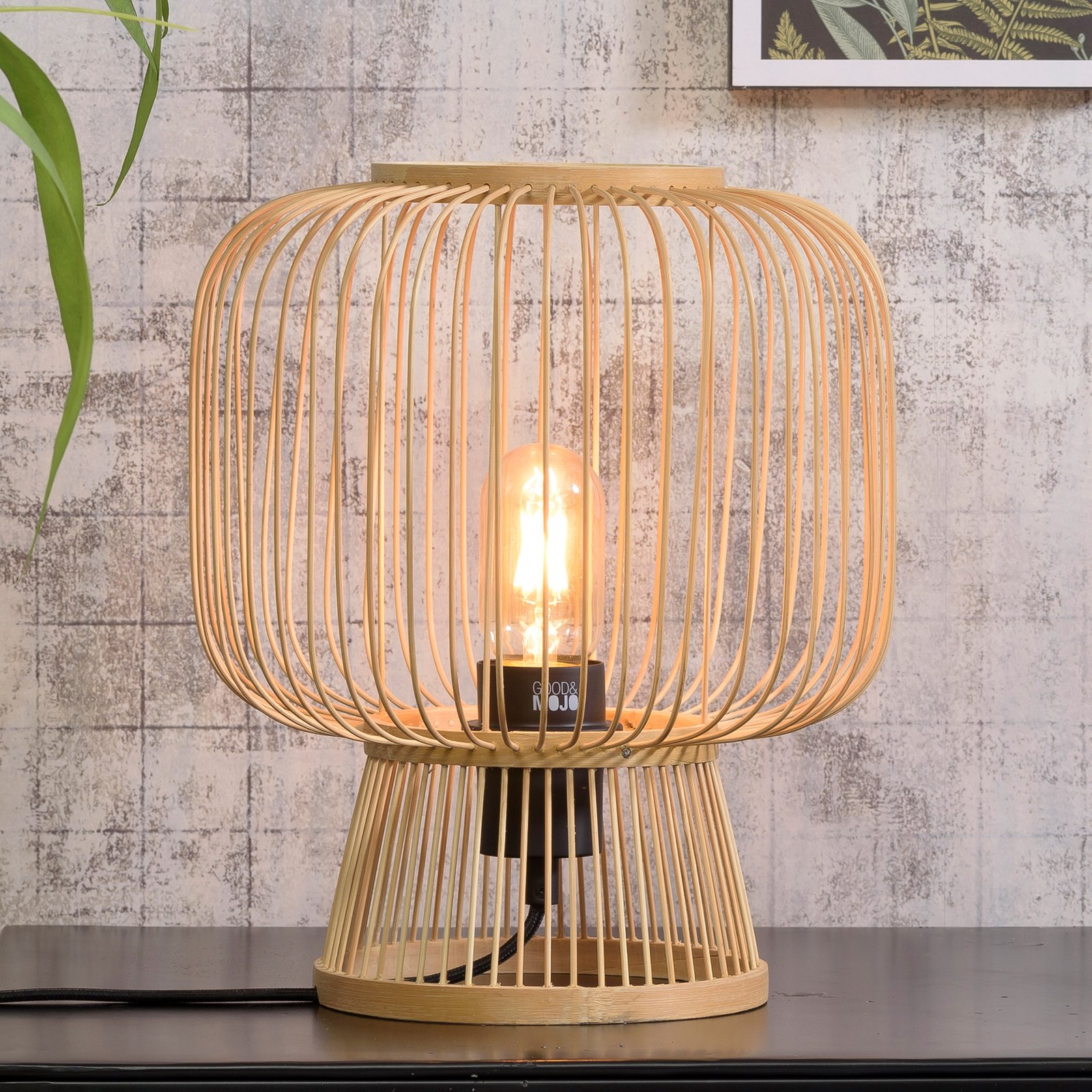 GOOD & MOJO Cango table lamp made of bamboo