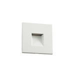 Alune LED innfelt vegglampe, kantet, hvit, IP65 8 x 8 cm - Lindby