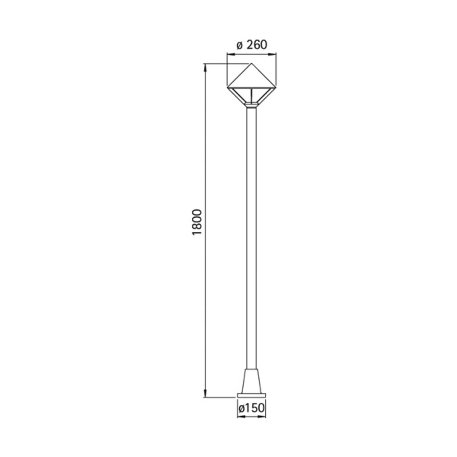 Albert Leuchten Lampadaire moderne 179 noir