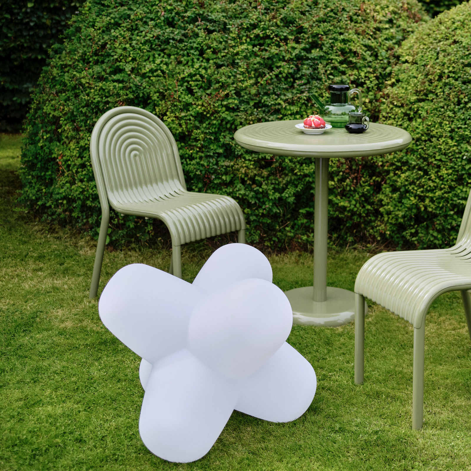 Tom Dixon LED baterijska namizna svetilka JACK, bela, 58 x 58 cm, IP65