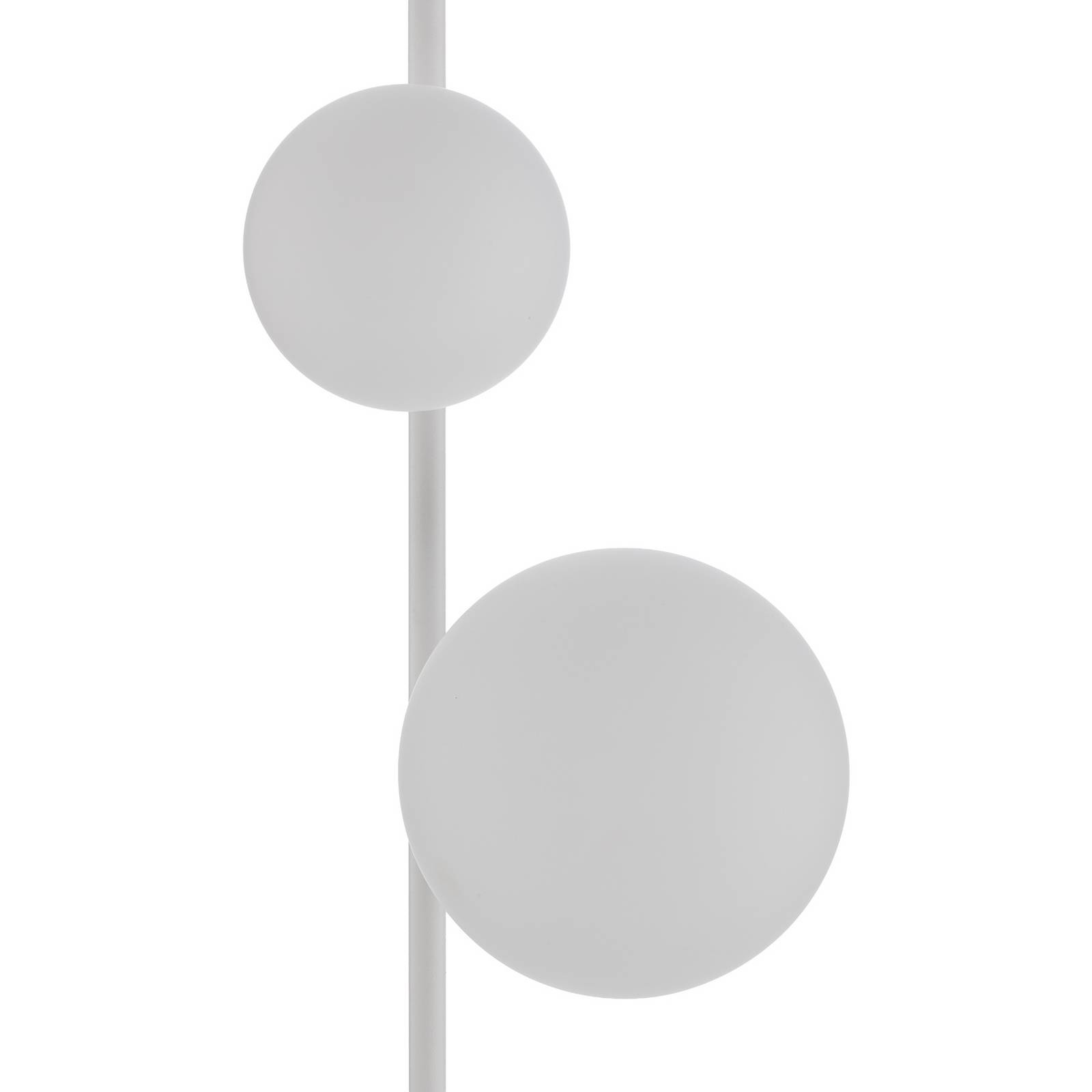 Lampa stojąca Etno LP4, biała, szkło/stal, wysokość 140 cm, G9