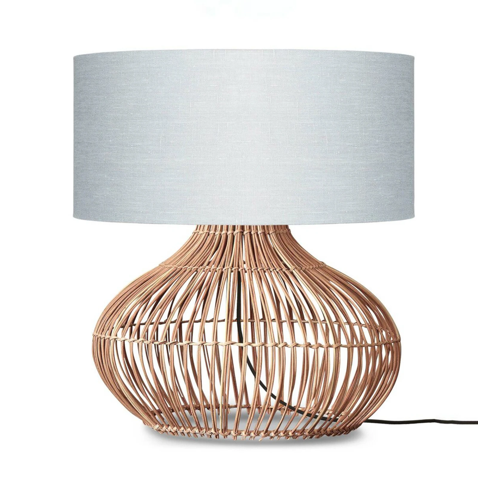 GOOD & MOJO Stolní lampa Kalahari 47 cm, světle šedá