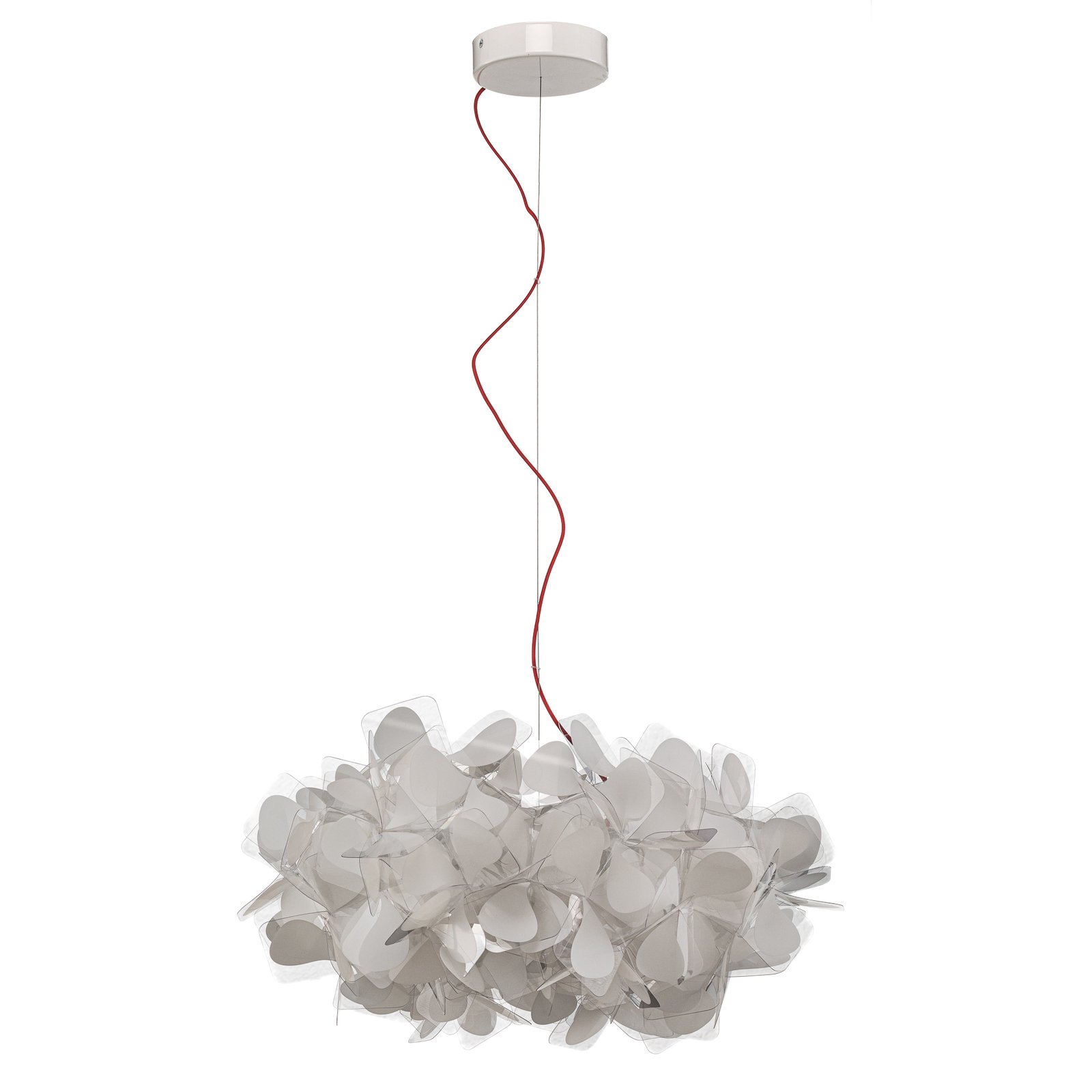 Clizia Mama Non Mama Hängelampe, Ø 53 cm, weiß/rot - Slamp