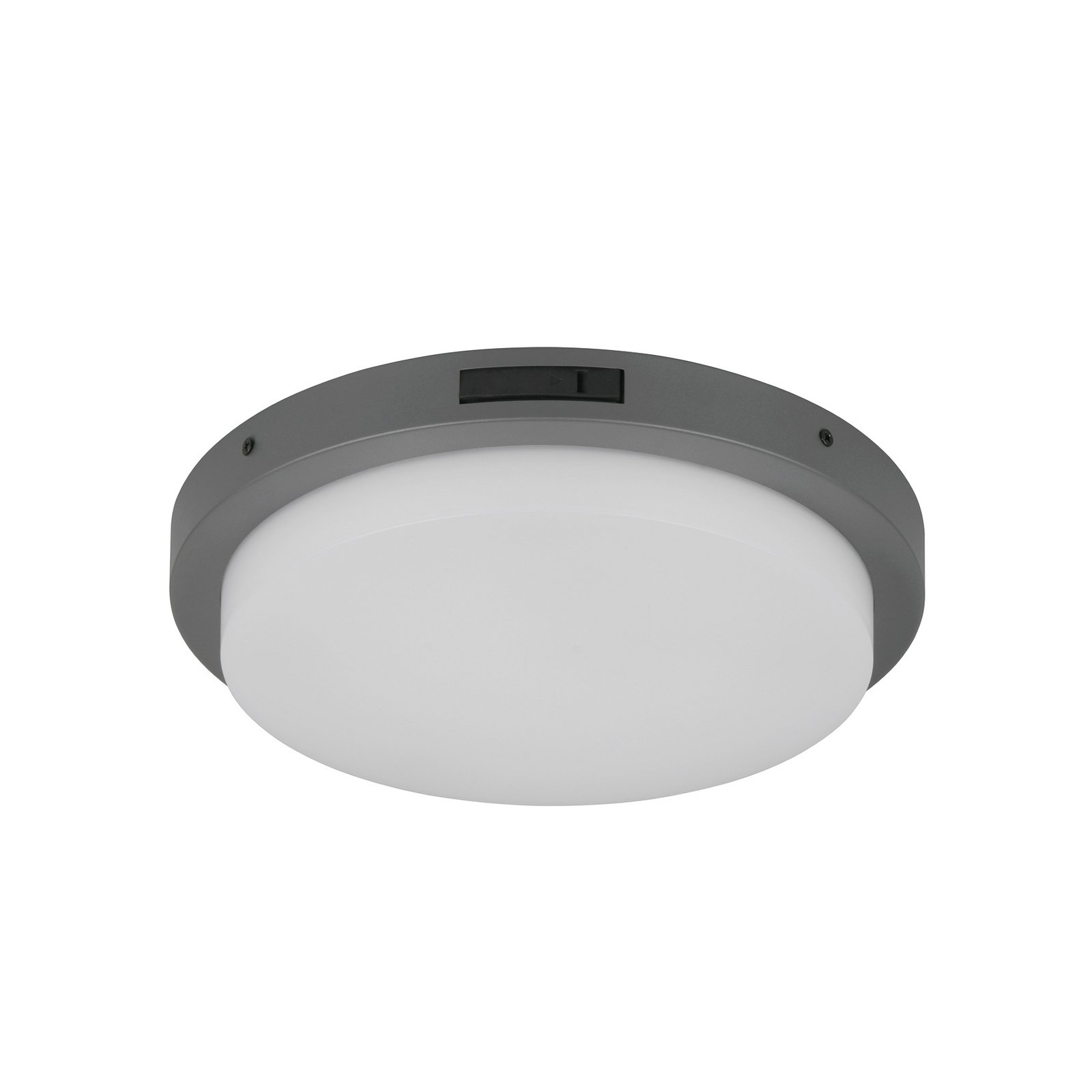 LED-Außenwandleuchte Bermejo, rund, Sensor, CCT, anthrazit