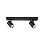 Zyli 2 Ceiling Light IP44 dimmable Matt Black - Paulmann