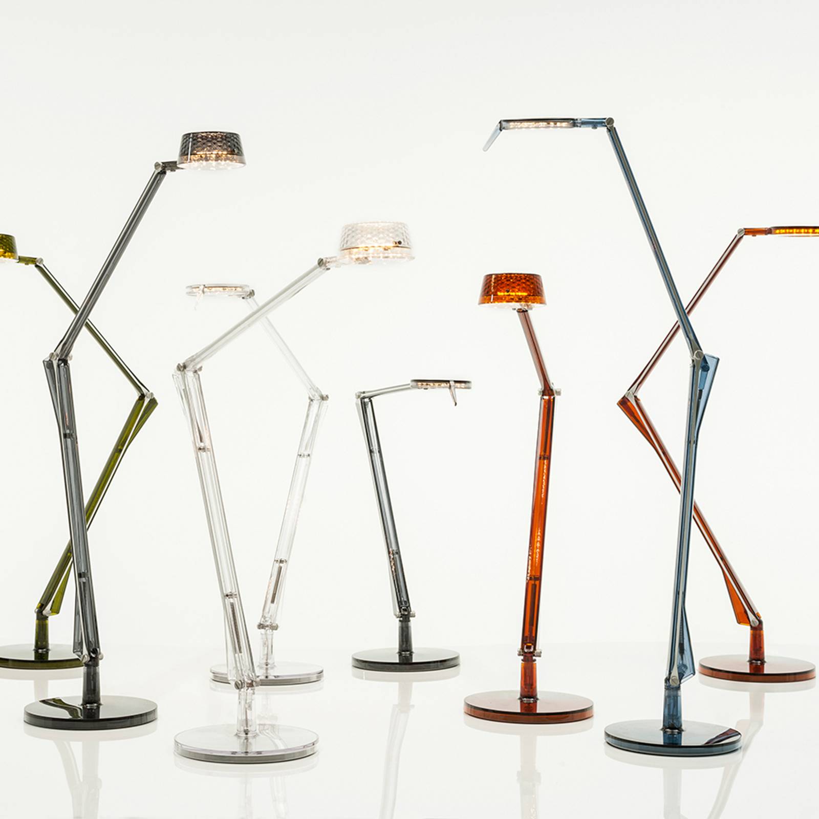 Kartell Aledin Tec - lampa stołowa LED, niebieska