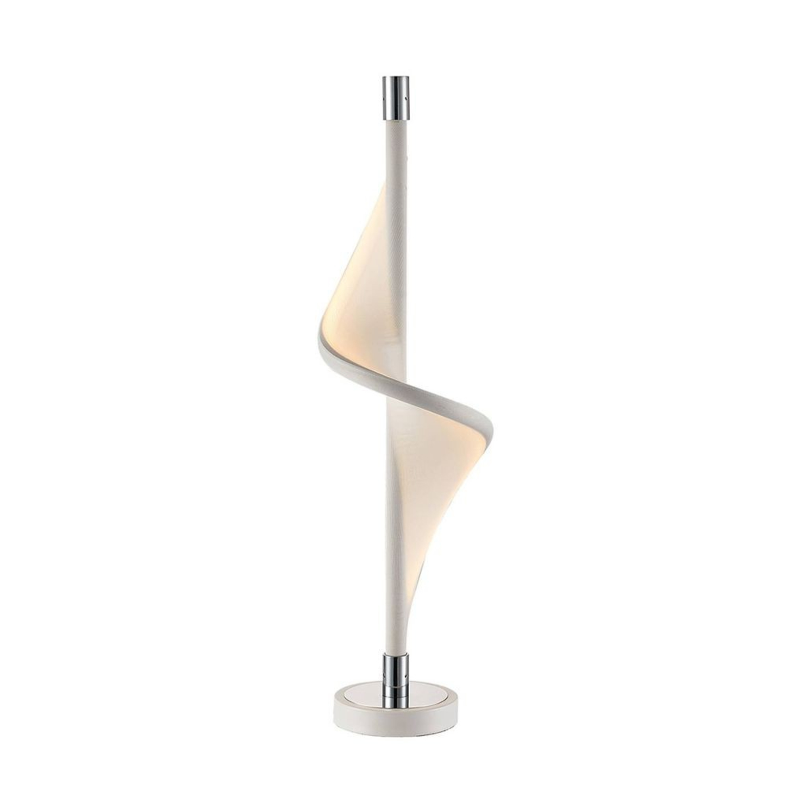 Edano LED Lampe de Table White/Chrome - Lucande