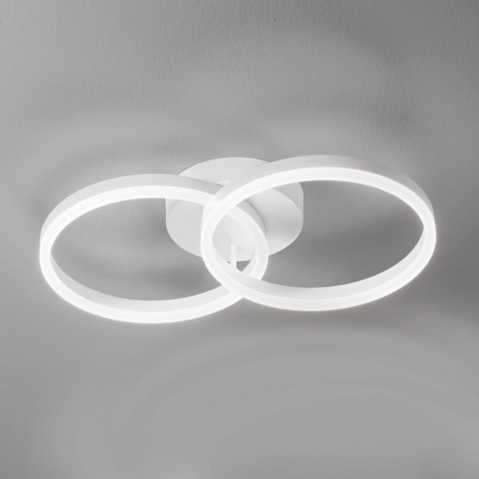 Fabas Luce Plafonieră LED Giotto 2 becuri alb - Camera de zi / sufragerie - modern - Metal