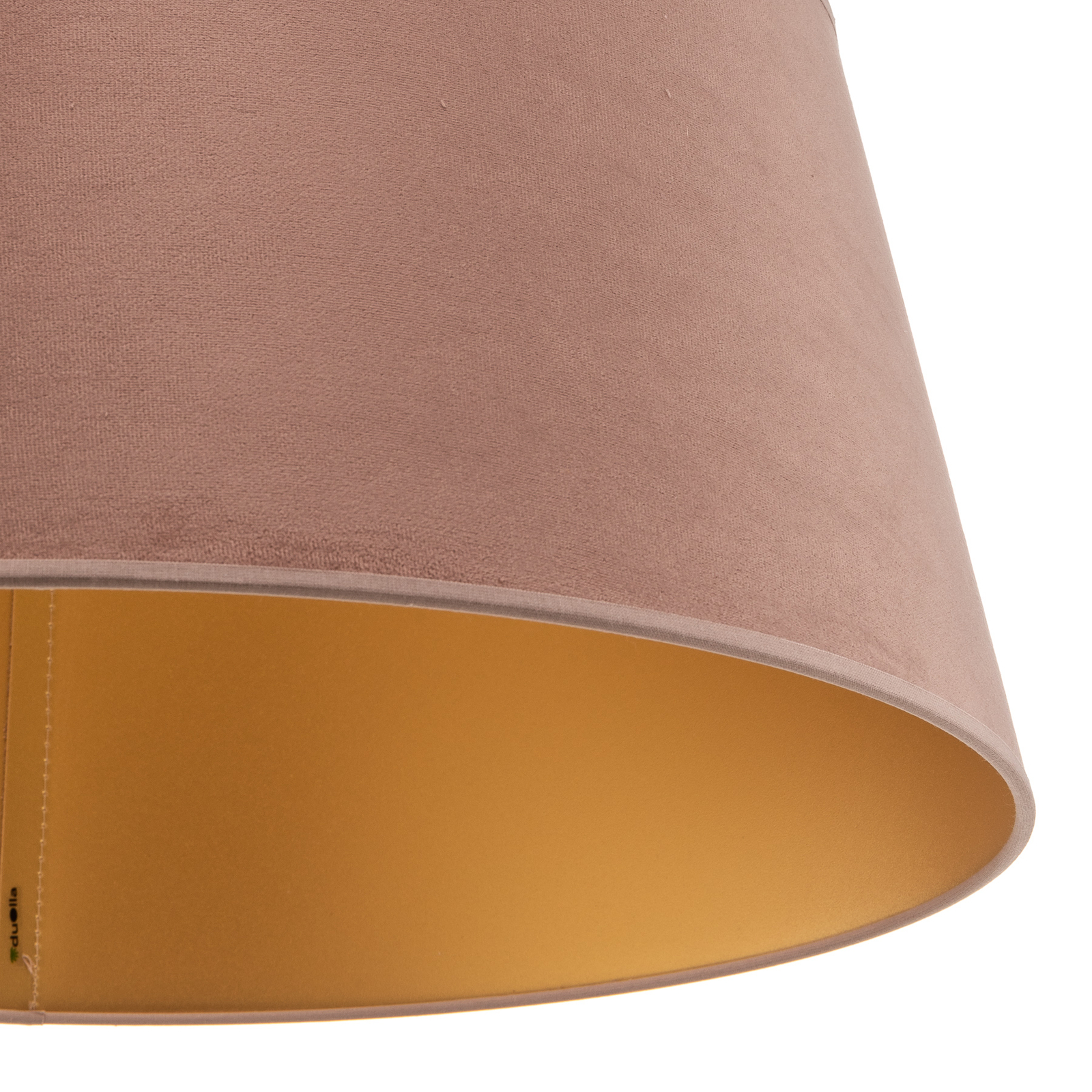 Cone lampskärm höjd 22,5 cm, rosa/guld