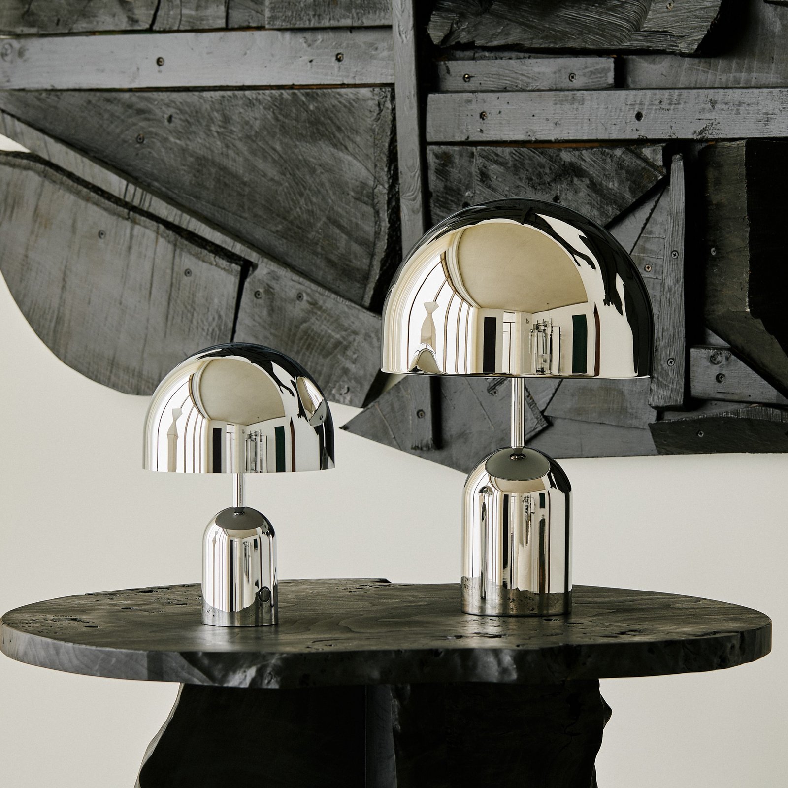 Bell Portable Lampe de Table H28 Silver - Tom Dixon