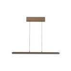 Żyrandol LED Torvi, szary/dymny, 88 cm, metal/szkło