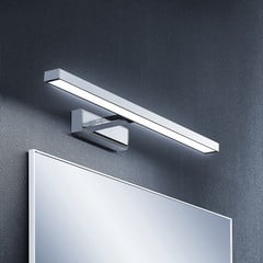 Lámpara de espejo LED Jukka de Lindby, 60 cm, cromo, metal, IP44