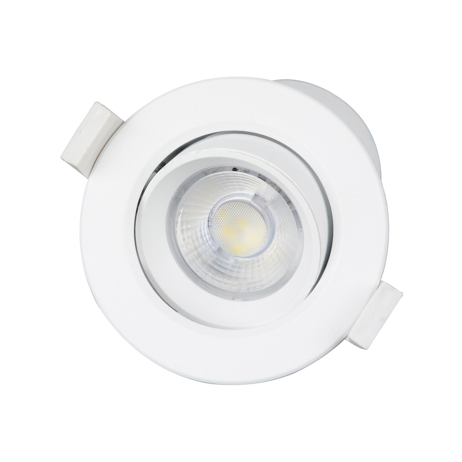 Prios LED vstavané svietidlo Shima, biele, 7W, 3000K, 10ks, stmievateľné