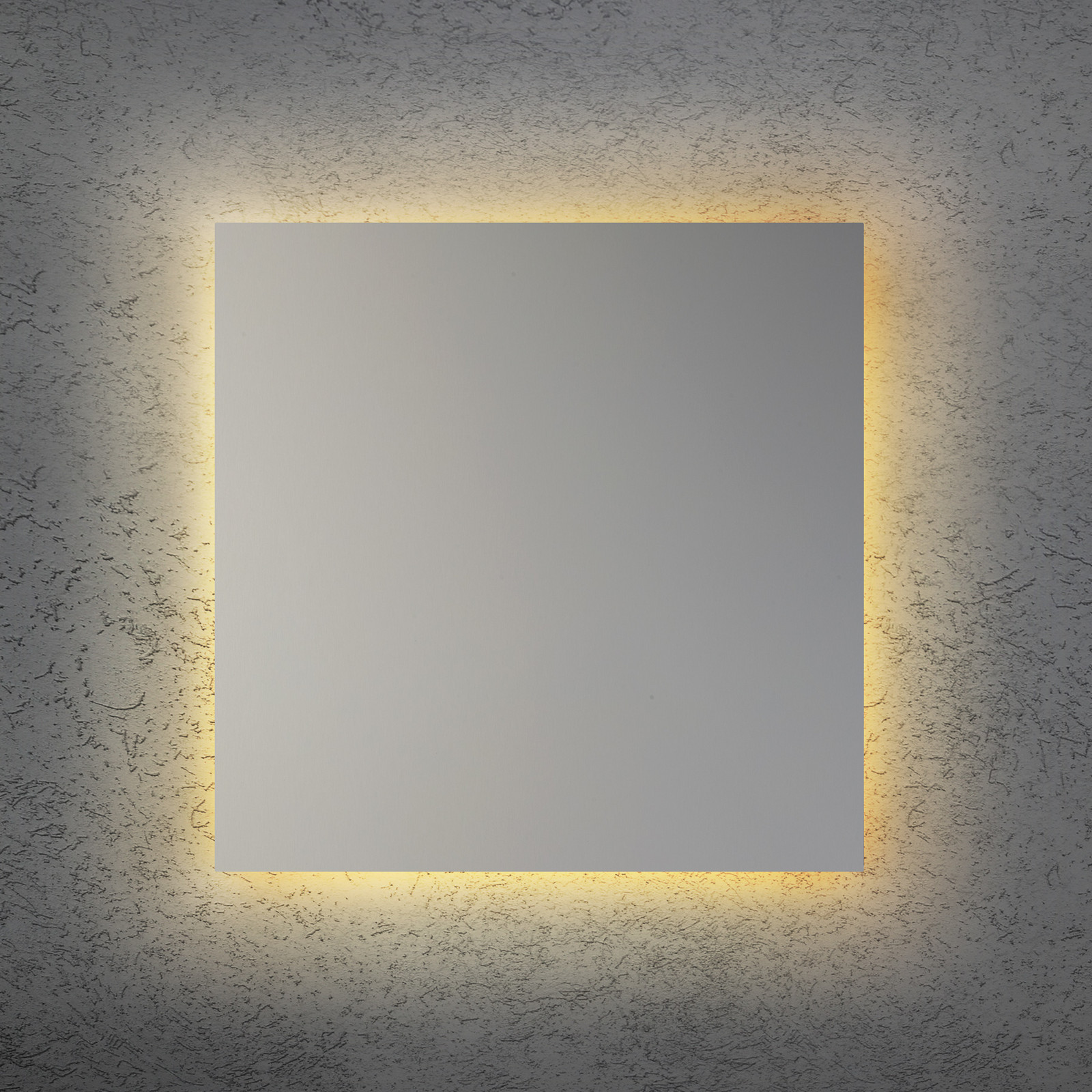 Escale Aplică de perete LED BLADE Q argintiu mat 44 x 44 cm metal dimabil - Camera de zi / sufragerie - Modern - argintiu mat anodizat - Aluminiu