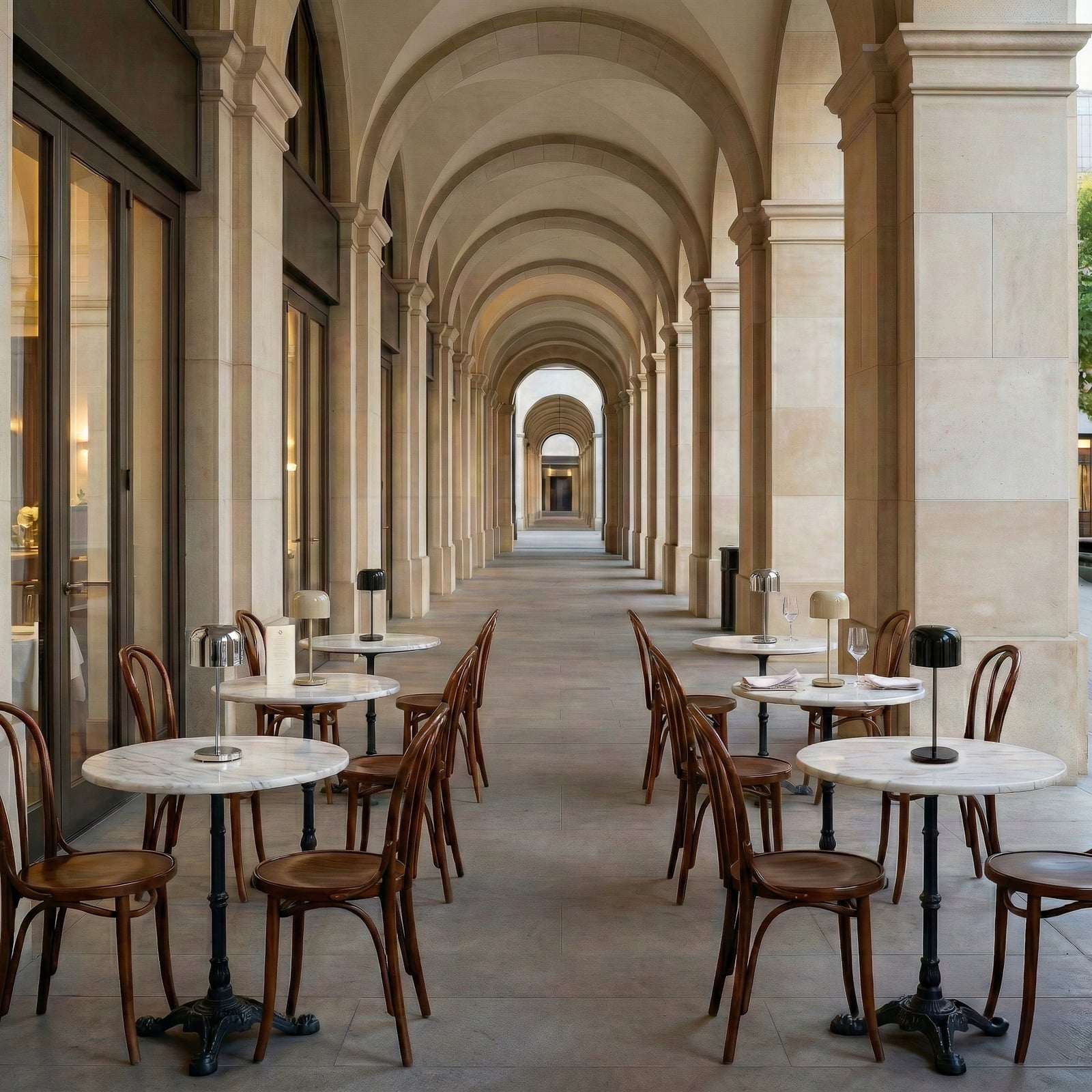 Lampe de table LED rechargeable Quill chrome/beige/noir Station de recharge