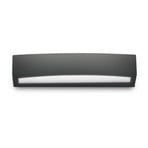 Ideal Lux utomhusvägglampa Andromeda, svart, bredd 45 cm