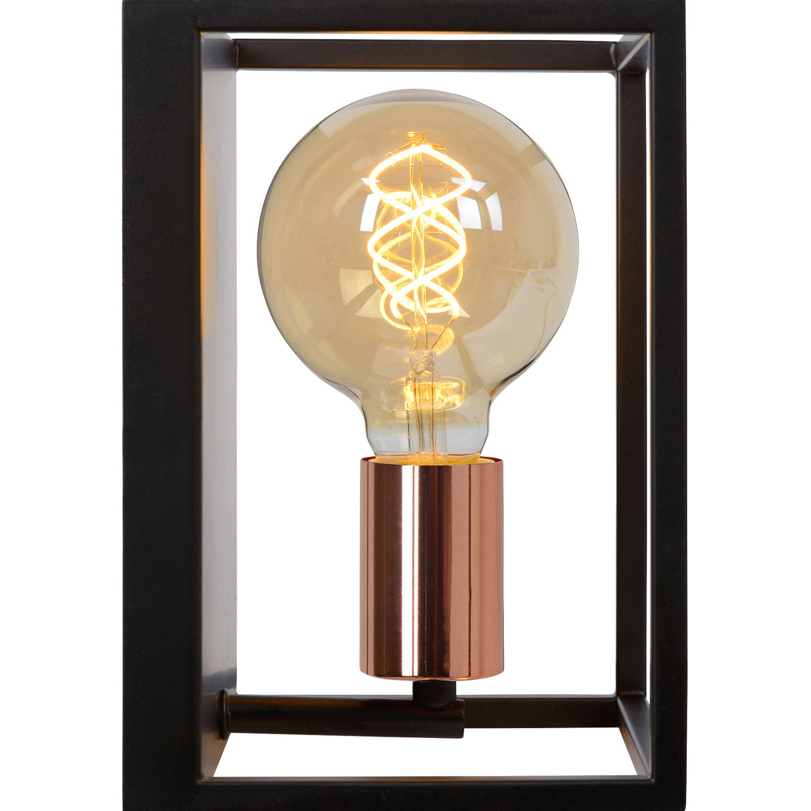 Lucide Aplică Arthur cu ramă metalică negru - Camera de zi / sufragerie - modern - negru cupru