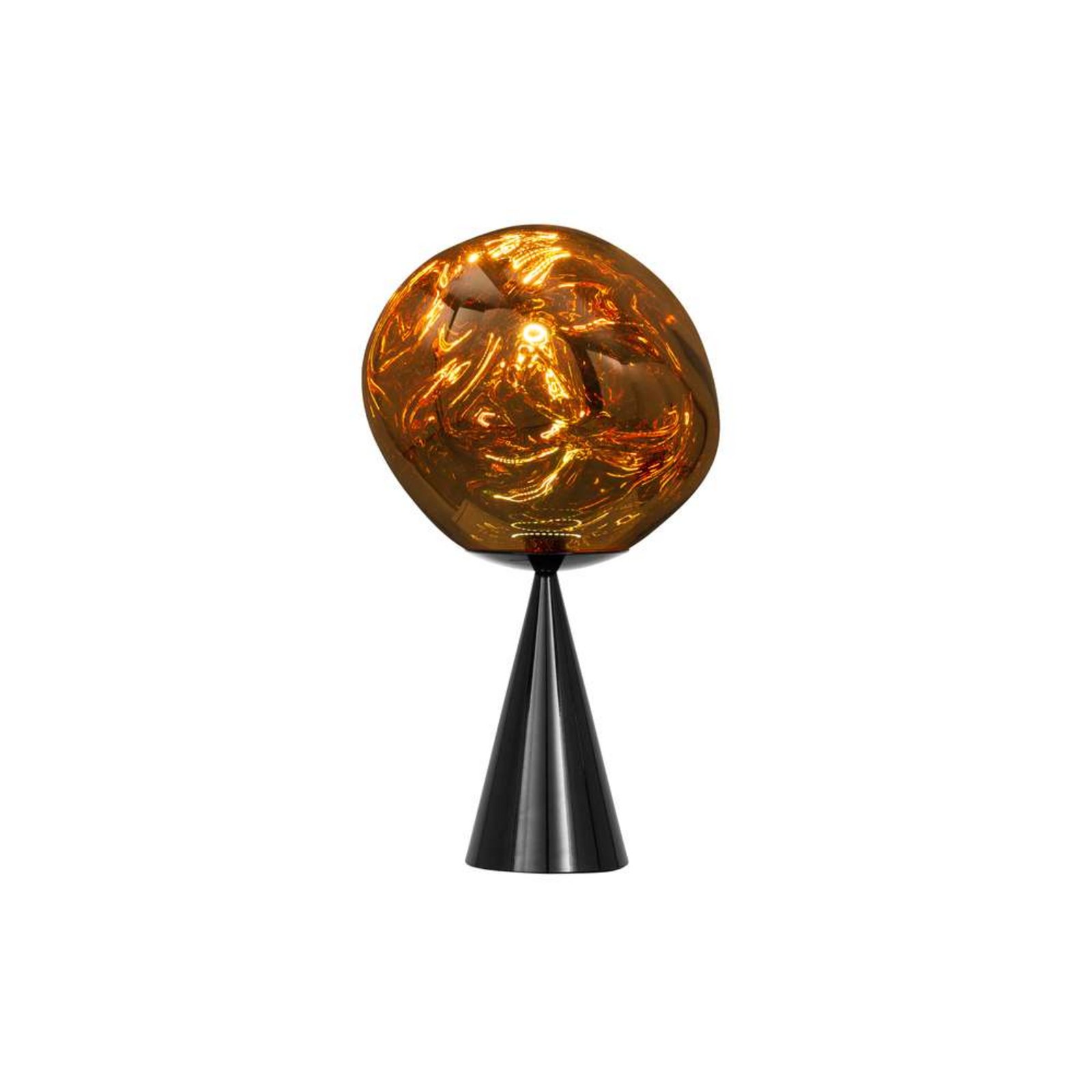 Melt Cone Fat Veioză Gold/Black - Tom Dixon