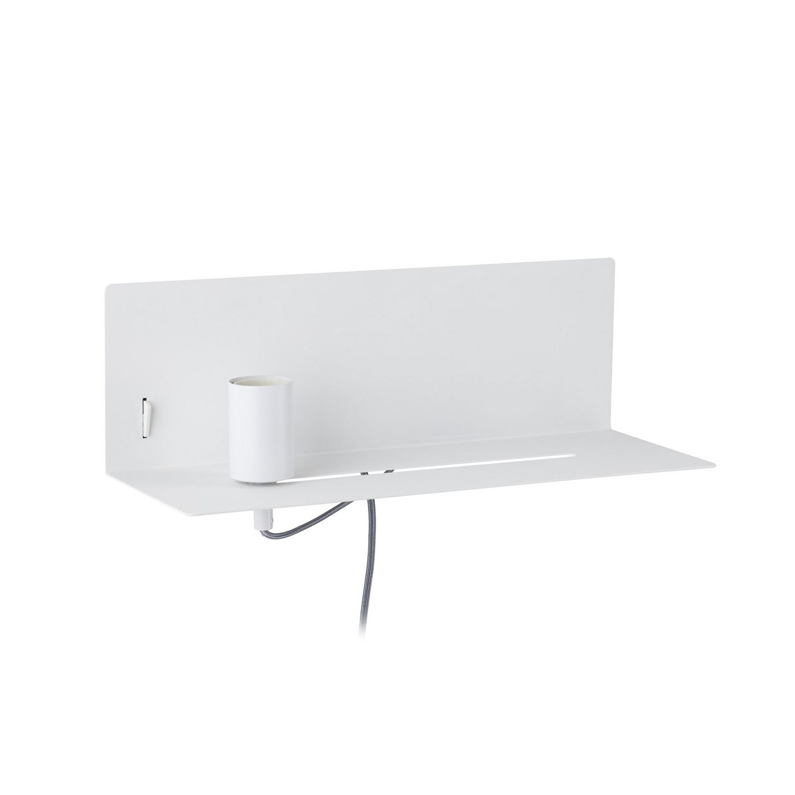 lampa ścienna Paulmann Devara, biała, 40 cm E27 Port USB