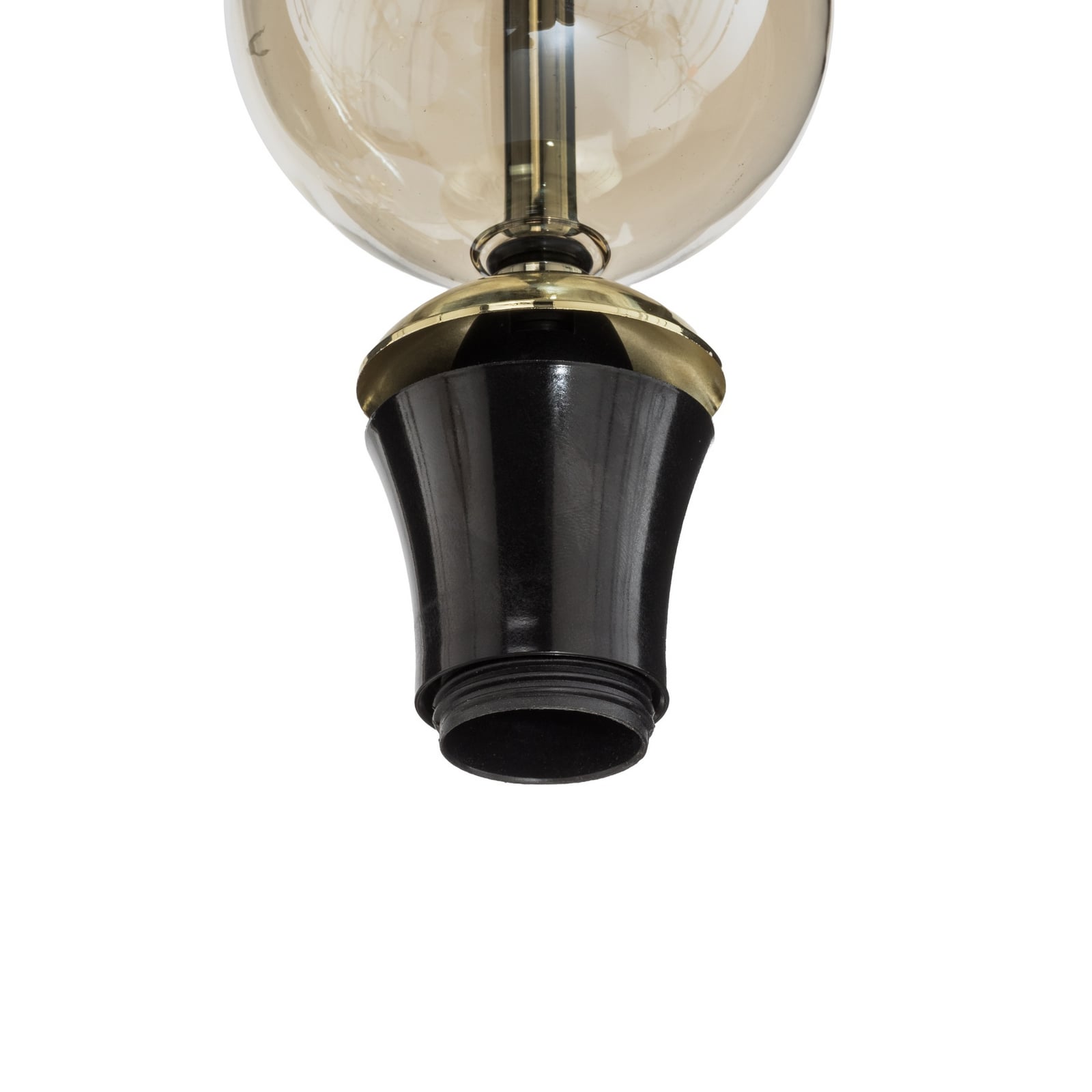 Żyrandol Sophia, 6-punktowy, biało-koniakowy, długość 65 cm, E14