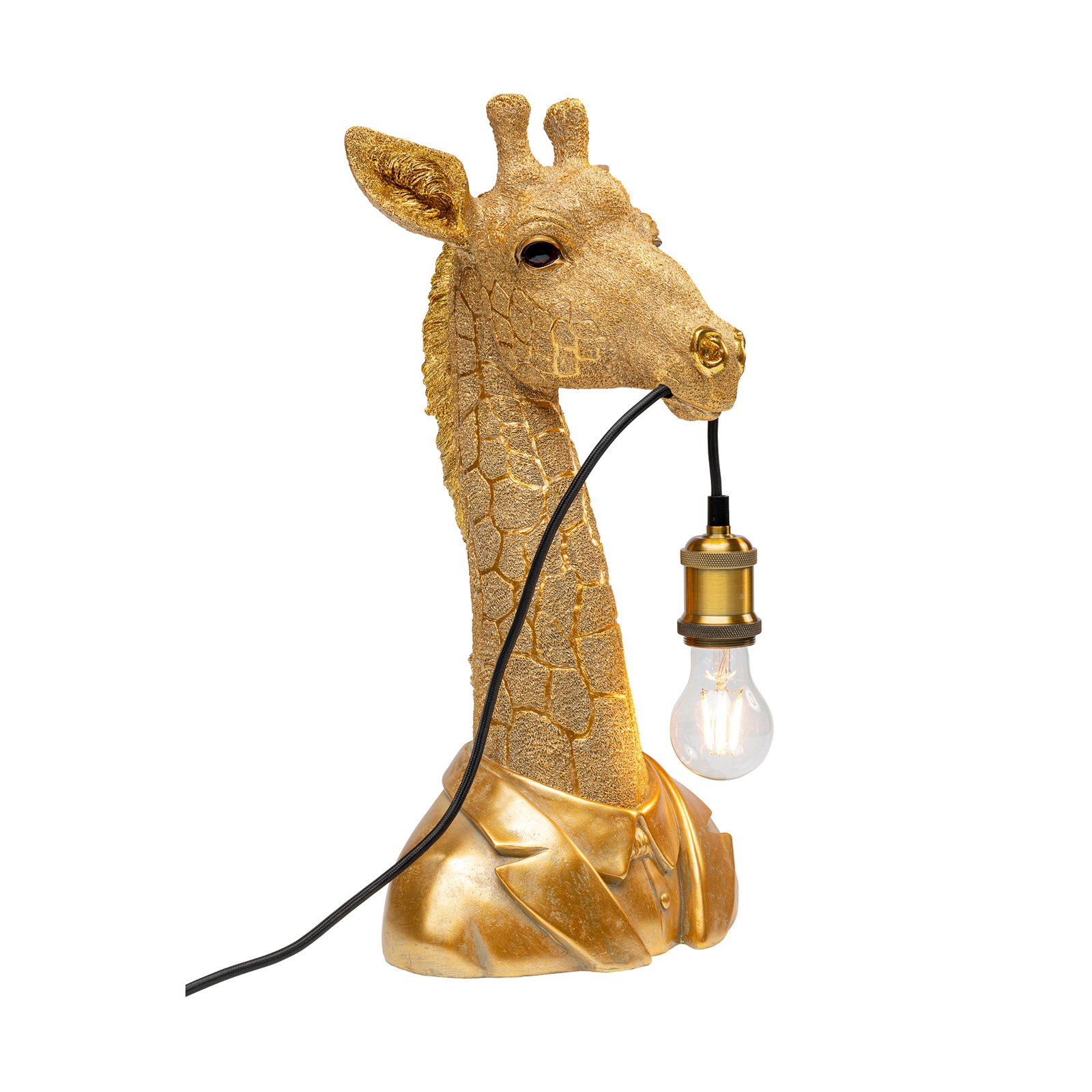 KARE Animal Giraffe table lamp height 50 cm gold
