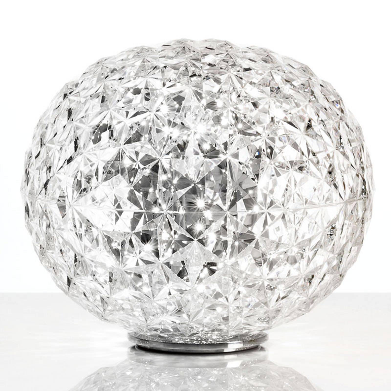 Kartell Planet lampa stołowa kula, przezroczysta