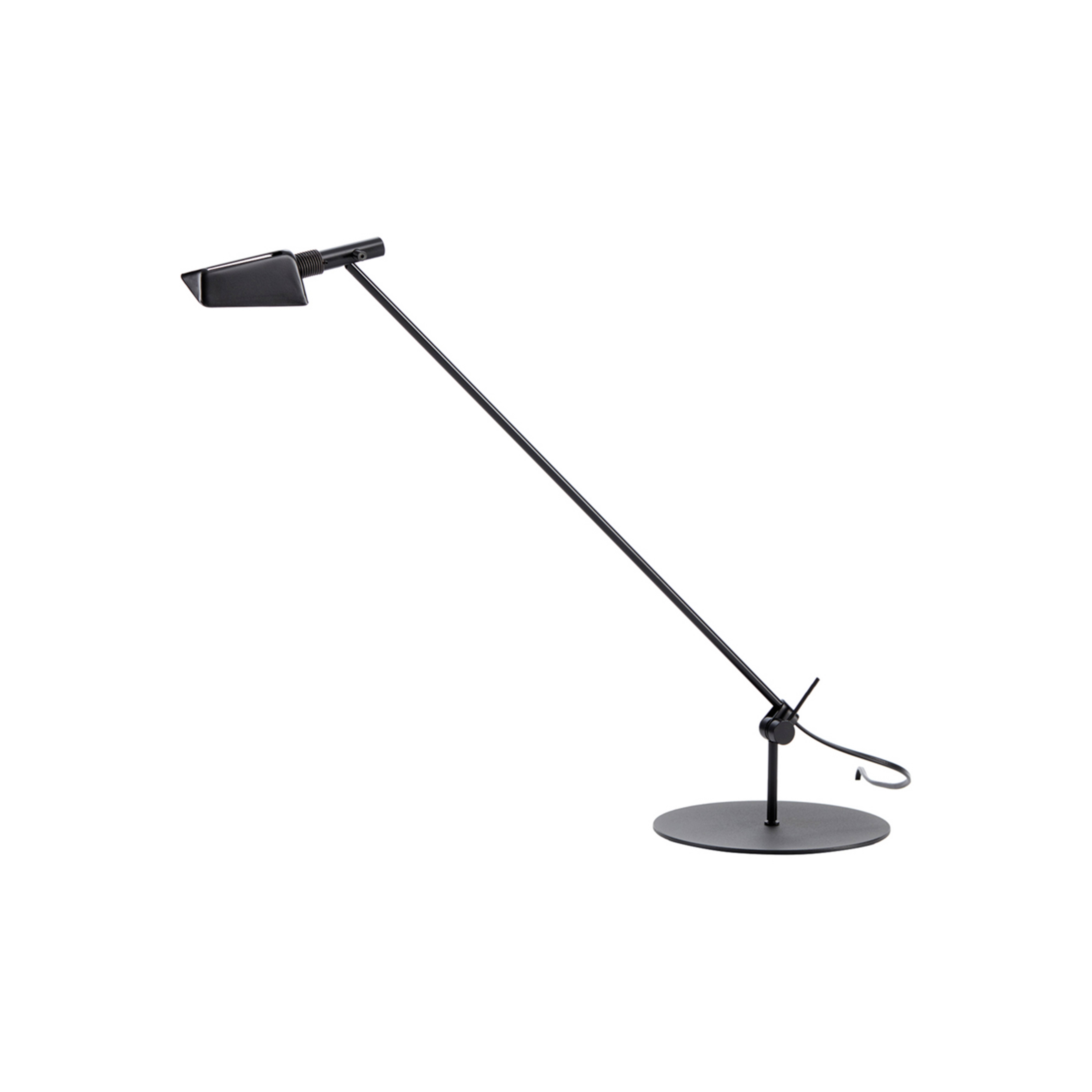 Lámpara de mesa LED Tema, ajustable, negro