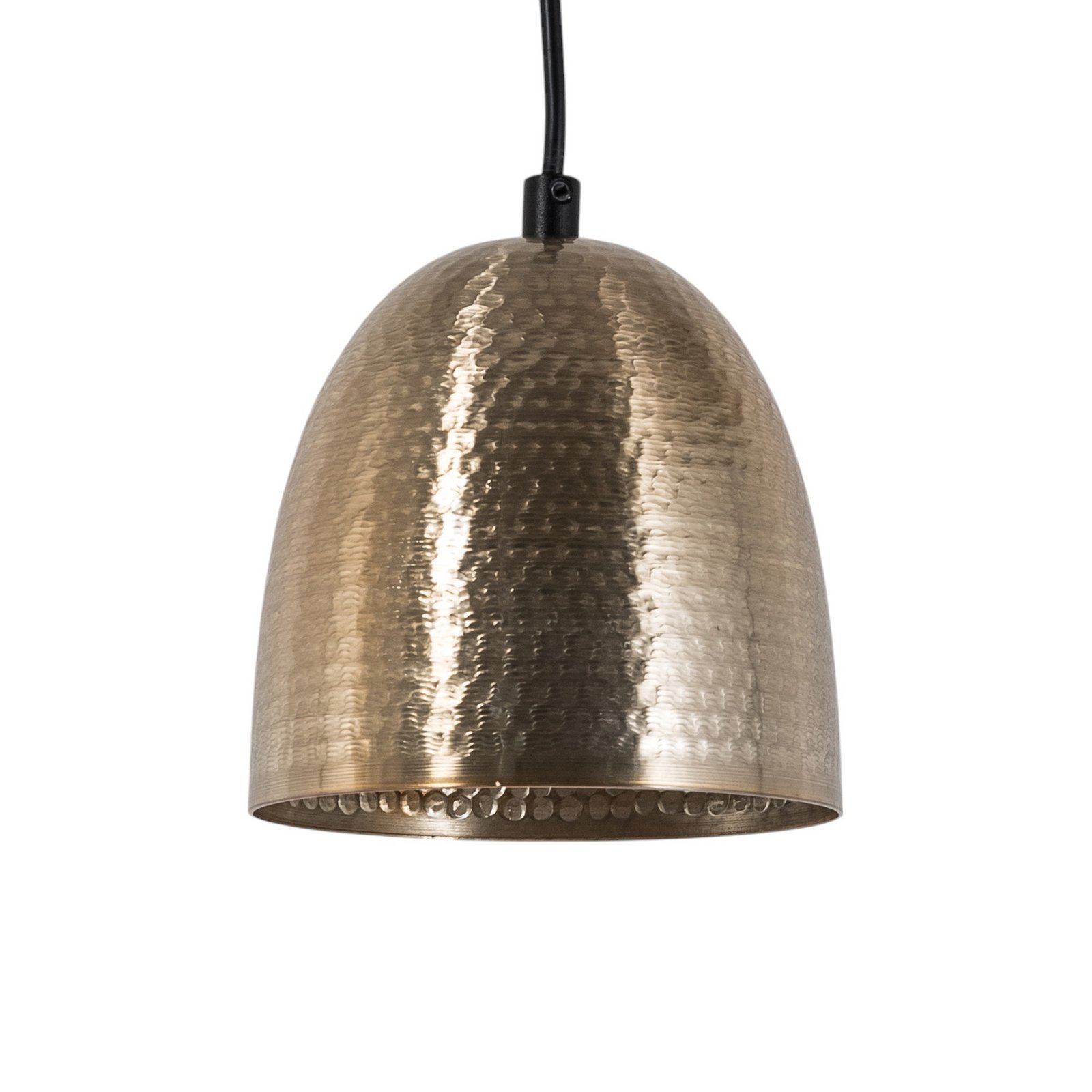 Tattoo 2383 pendant light, gold-coloured, metal, Ø 16 cm