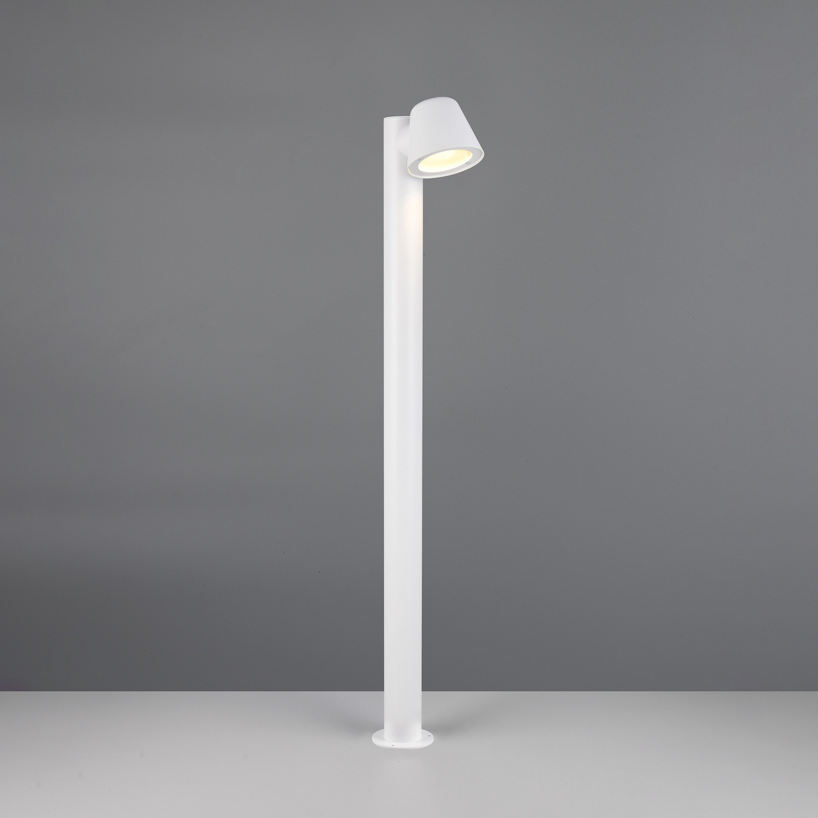 Wegelampe Beni, weiß matt, Höhe 100 cm, Metall