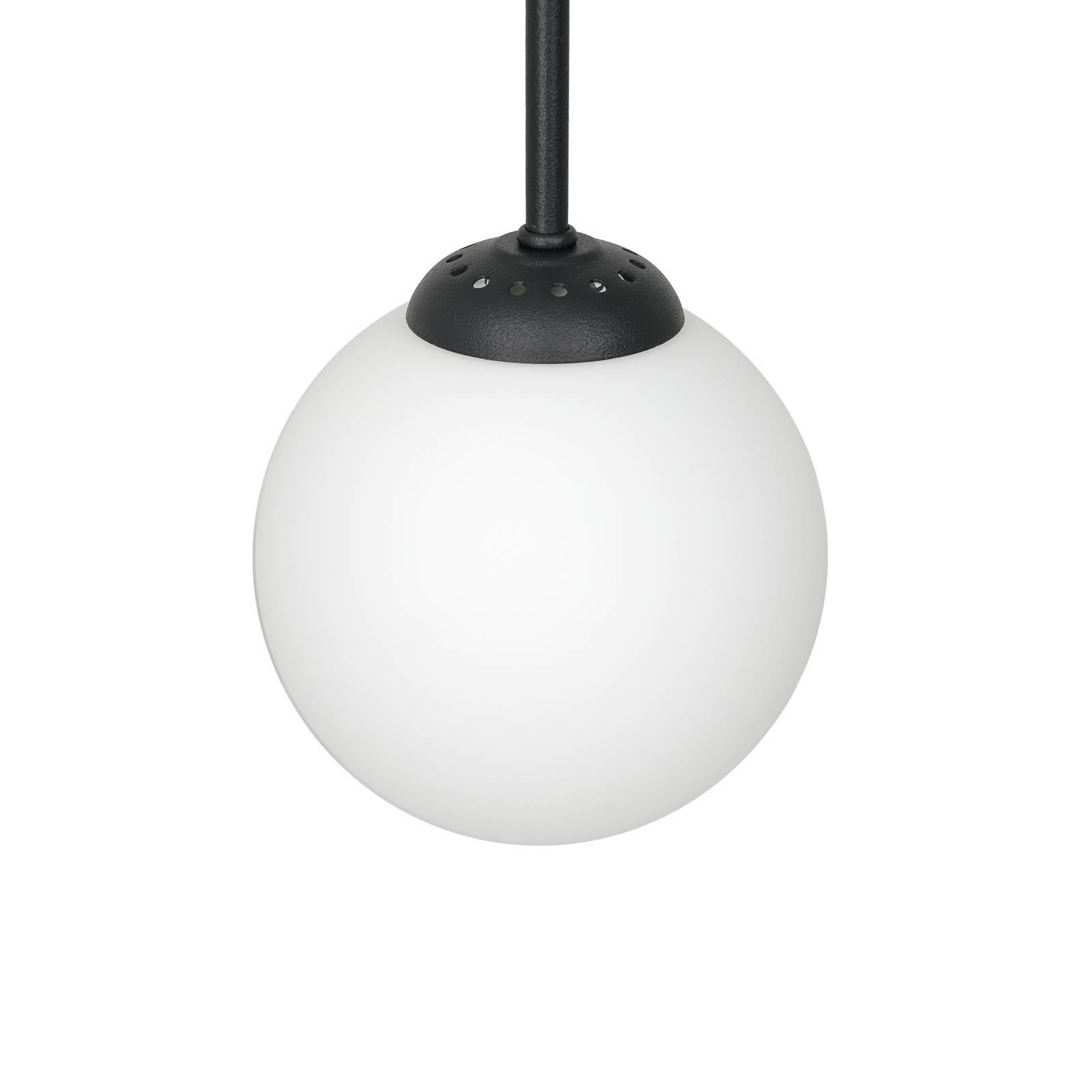 Lampa sufitowa Archie, czarna, długość 68 cm, metalowa, 2-punktowa