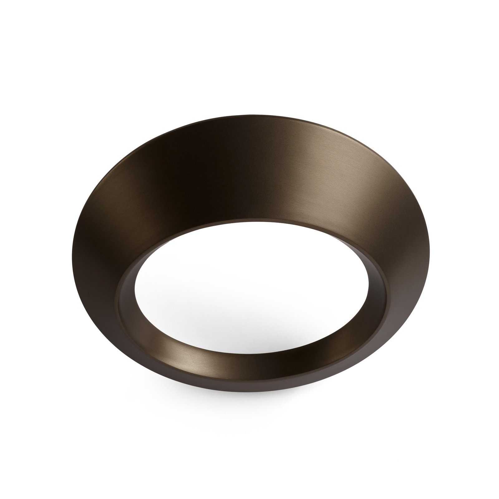 Applique a LED Olo, color bronzo, metallo, larghezza 25,5 cm