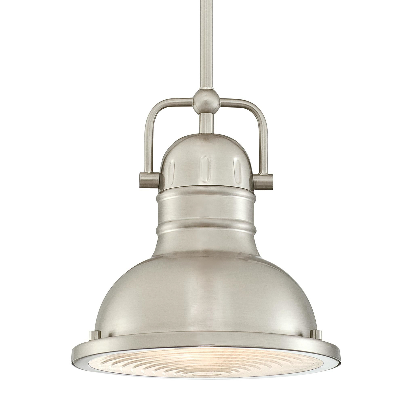 Lámpara colgante Westinghouse Boswell, color níquel cepillado